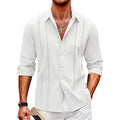 Simple new digital print long-sleeved shirt