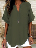Spring Fashion Trends Women's V-neck Short-sleeved T-shirts and Shirts