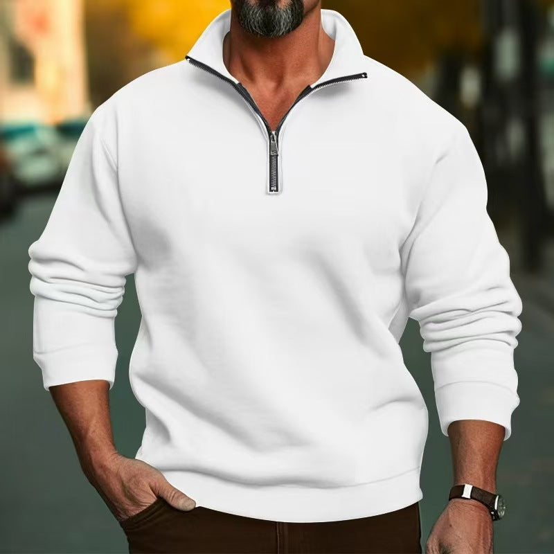 Casual collared winter polo shirt