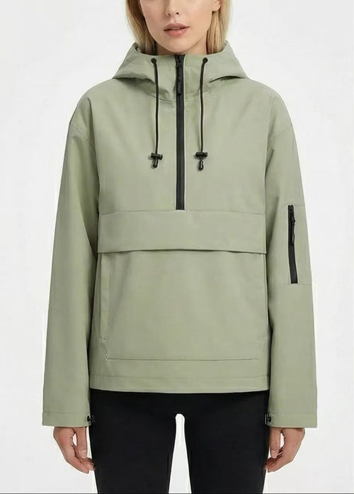 Casual sporty hooded jacket/windbreaker