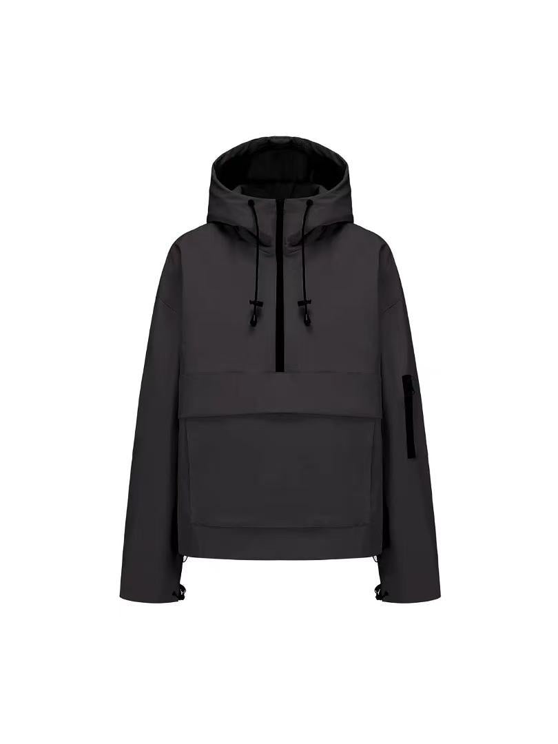 Casual sporty hooded jacket/windbreaker