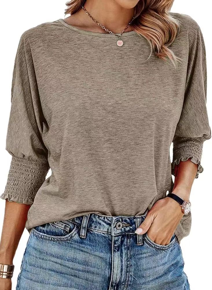 Cute round neck basic business T-shirt