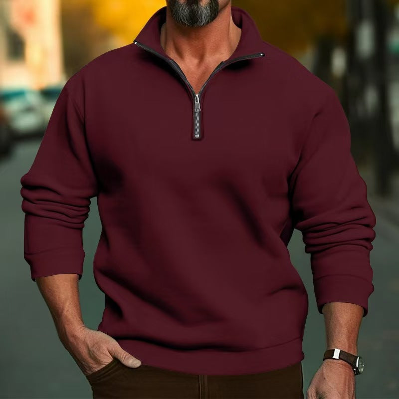 Casual collared winter polo shirt