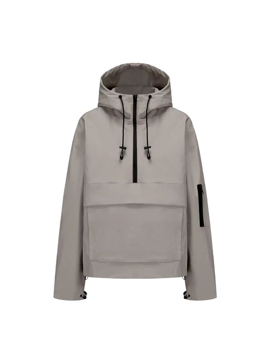 Casual sporty hooded jacket/windbreaker