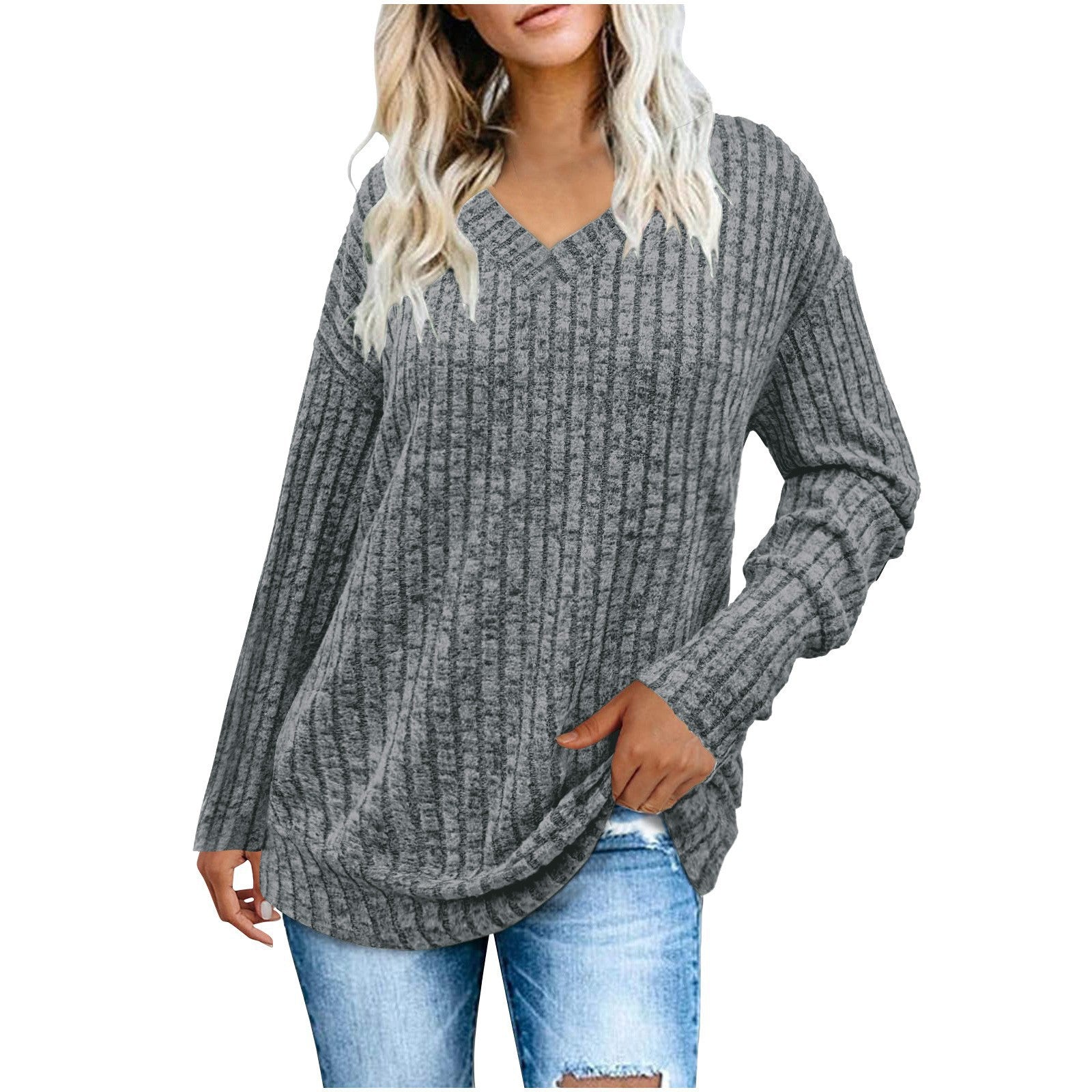 Women's V-neck fashion shirt
